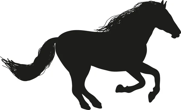 Paardensilhouet — Stockvector