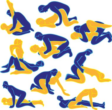 Typical sex positions clipart