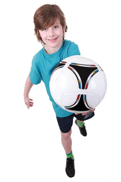 Boy with a ball. — Stock Photo, Image