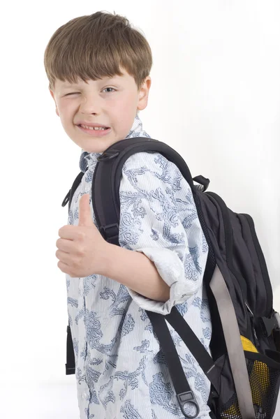 Школьный мальчик — стоковое фото