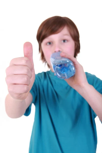 Thirsty boy — Stock Photo, Image