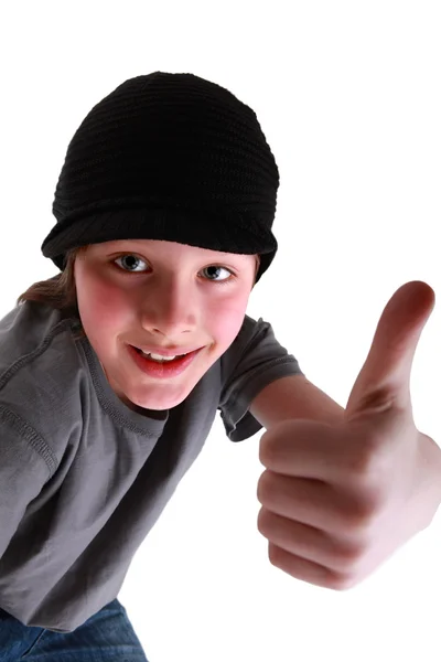 Happy casual young boy — Stock Photo, Image