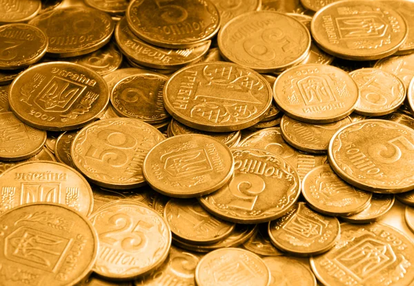 stock image Gold coins as a background or texture