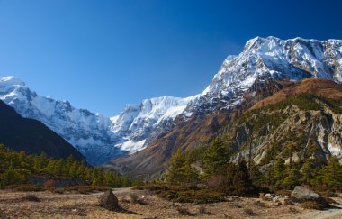 annapurna dağ nepal üzerinde göster