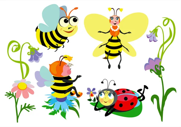 stock vector Funny insects