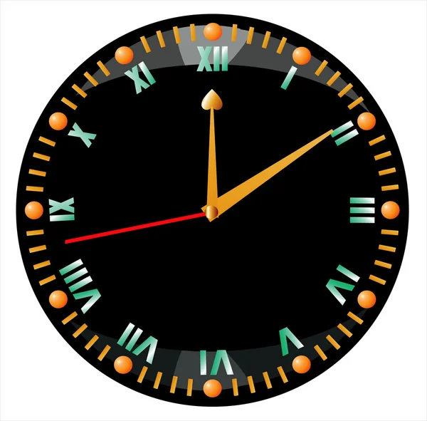 stock vector Black clock