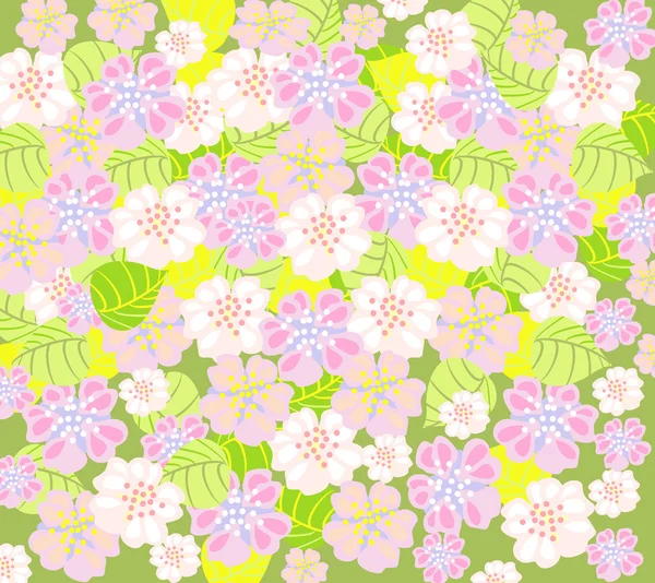 Délicat fond floral — Image vectorielle