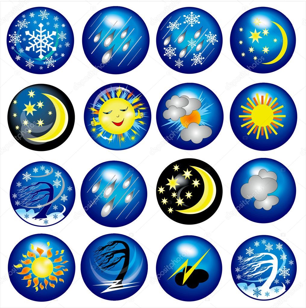 Weather icons and logo