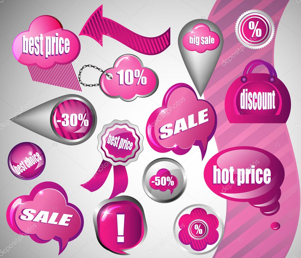 Sale pink icons collection