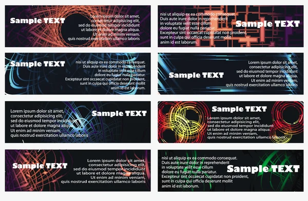 Tarjetas de visita abstractas — Archivo Imágenes Vectoriales