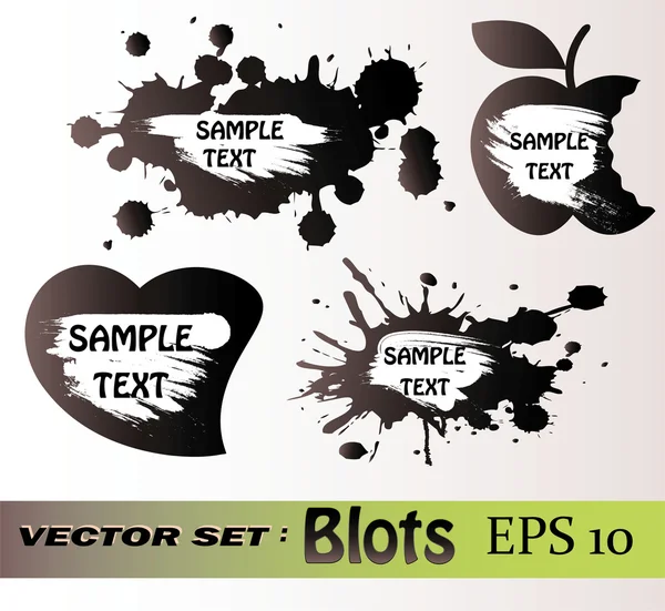 Blots vector conjunto — Archivo Imágenes Vectoriales