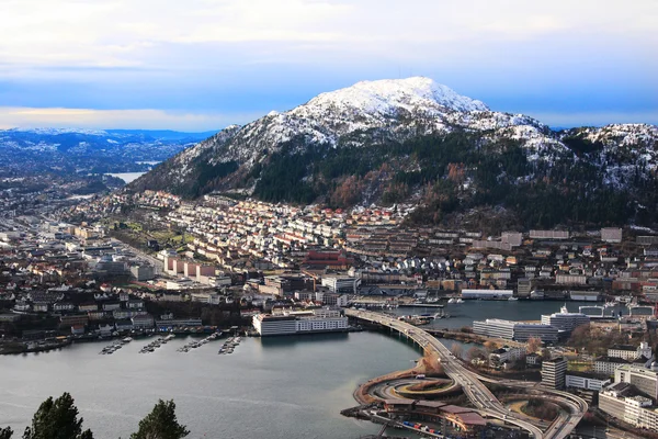 stock image Sunny day at Bergen, bryggen,Norway