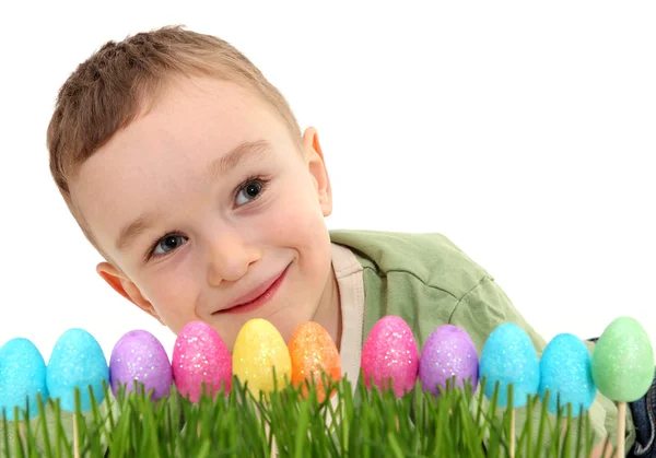 Boy with Easter decoration — Stock Photo, Image