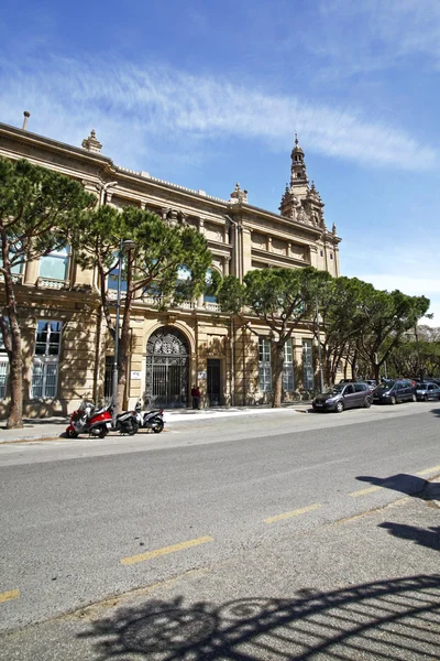 Placa De Espanya, o Museu Nacional de Barcelona. Espanha — Fotografia de Stock