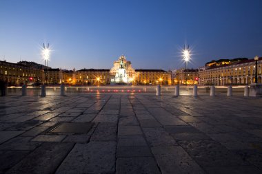 panoramik gece, lisbon, po tarafından Lizbon kare ticaret