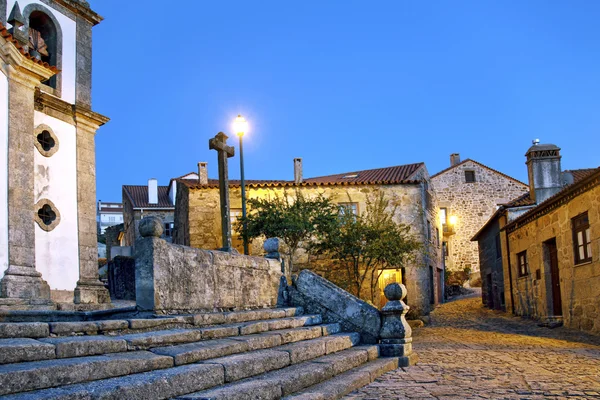 stock image Village, linhares da Beira, church, portugal