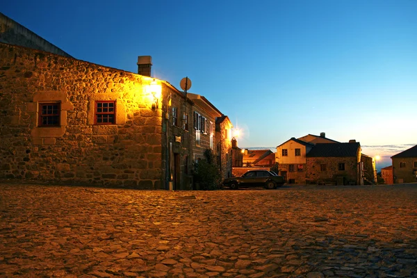 stock image Village Linhares da Beira, church, portugal