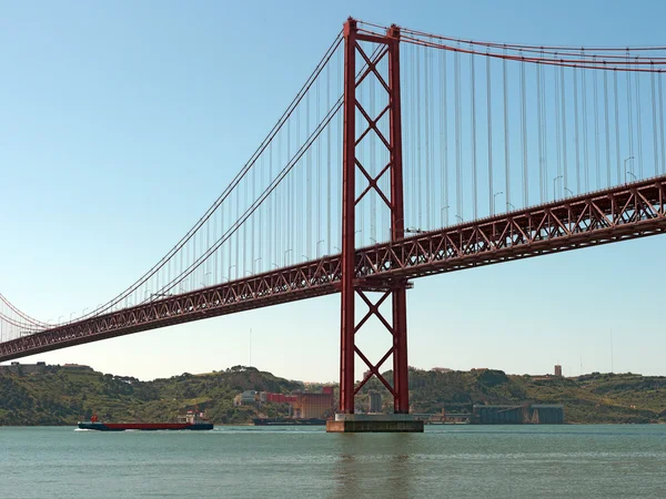 Португалия Lisbon Belem District "Ponte 25 do Abril" - "25 апреля — стоковое фото