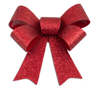 Red Glitter Bow clipart