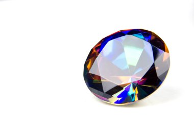 Faceted Mystic Topaz Gemstone clipart