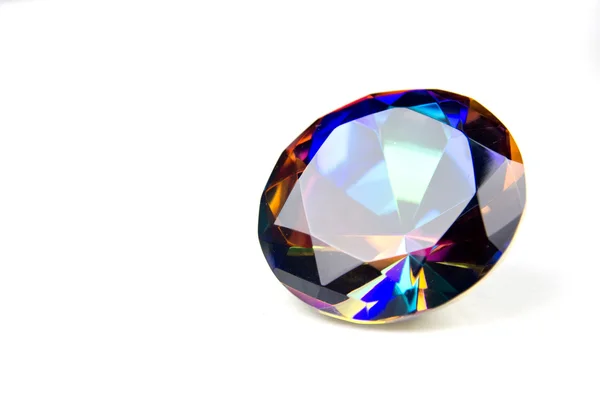 Topázio místico facetado Gemstone — Fotografia de Stock