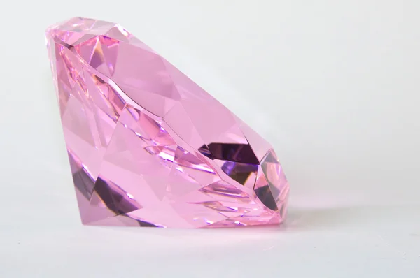 Faceted Pink Kunzite Gemstone — Stock Photo, Image
