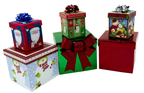Boxed Christmas Presents — Stock Photo, Image