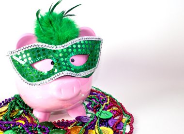 Mardi Gras Pig clipart