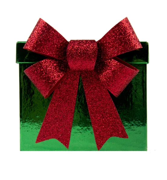 Boxed Christmas Presents on White Background — Stock Photo, Image