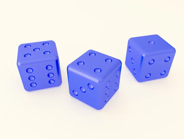 Bone for dice game — Stock Photo, Image