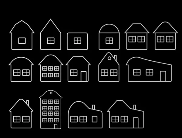各種住宅の分離のイメージ — ストック写真