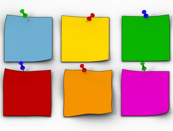 Fogli di carta a colori — Foto Stock
