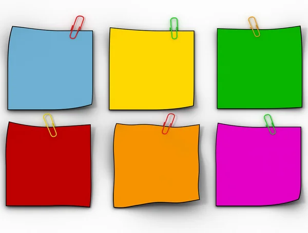 Color paper leaflets — Stock Photo, Image