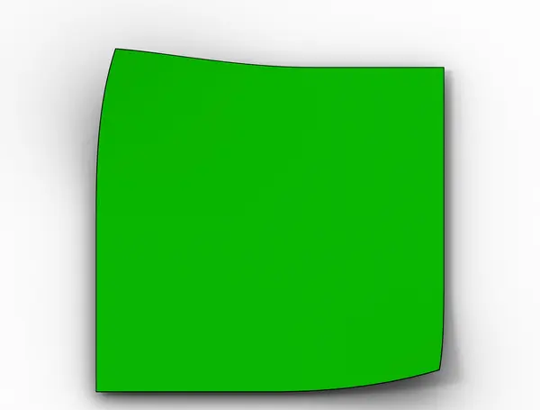 De kleur geïsoleerd papier blad — Stockfoto