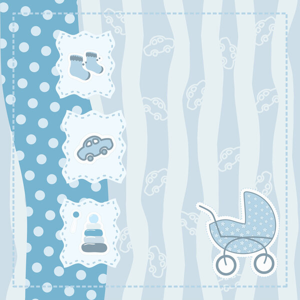 Greeting card for baby boy