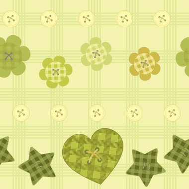 Funny little buttons seamless pattern clipart