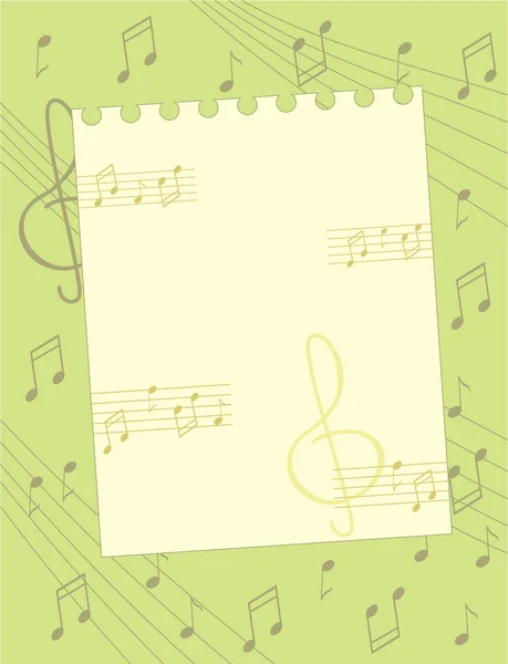 Stylized page of music books — Stock Vector