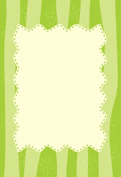 Зелена рамка смугастий — стоковий вектор