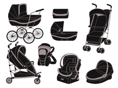 Strollers clipart