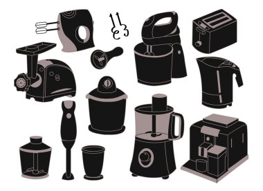 Household appliances clipart