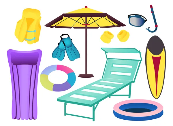 Things for the beach — Stock Vector