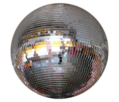 Silver night club lighting mirror-ball clipart