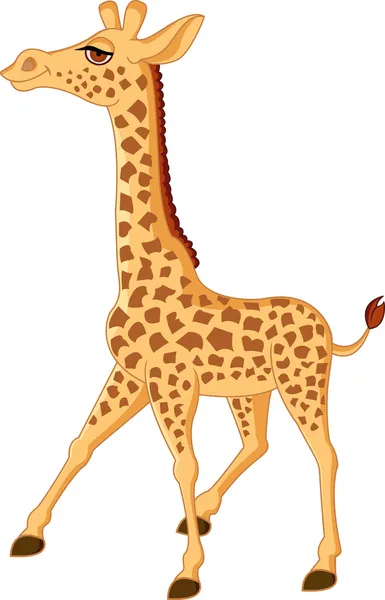 Desenhos animados de girafa — Vetor de Stock