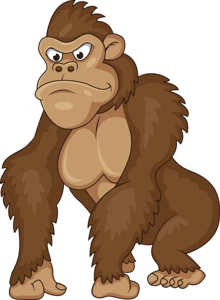 Desenhos animados de gorila —  Vetores de Stock