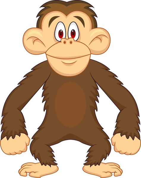 Šimpanz kreslený — Stockový vektor