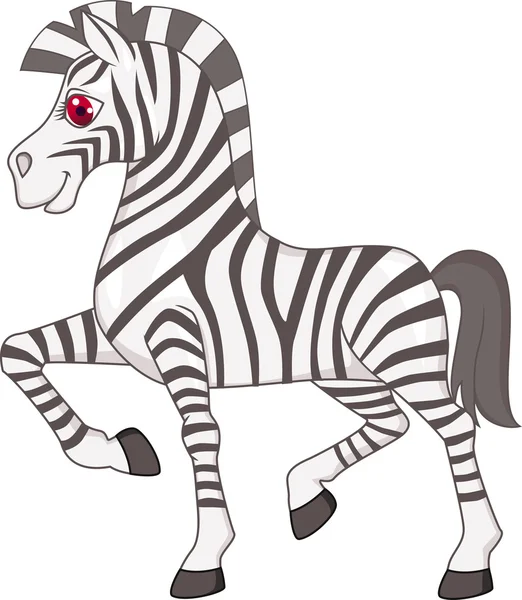 Zebra Cartoon — Stock Vector