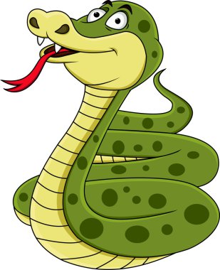 Funny snake clipart