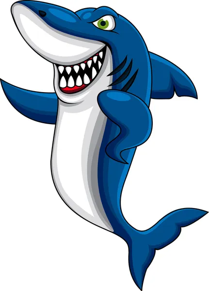 Happy shark — Stock Vector