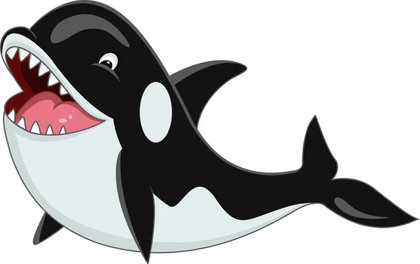 Caricatura de Orca — Vector de stock