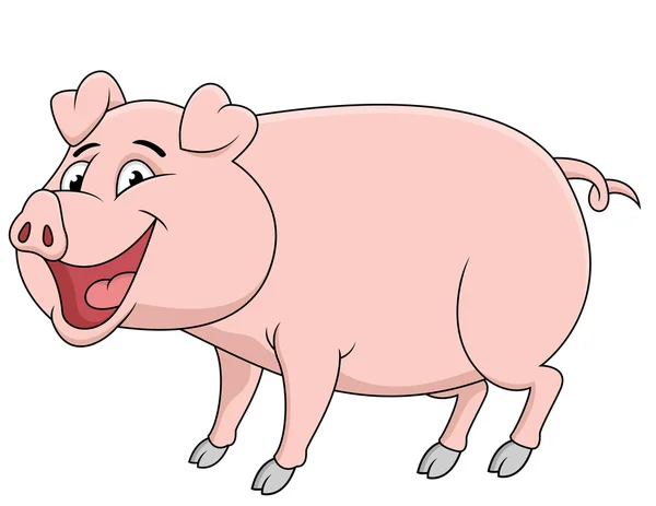 Schweinekarikatur — Stockvektor